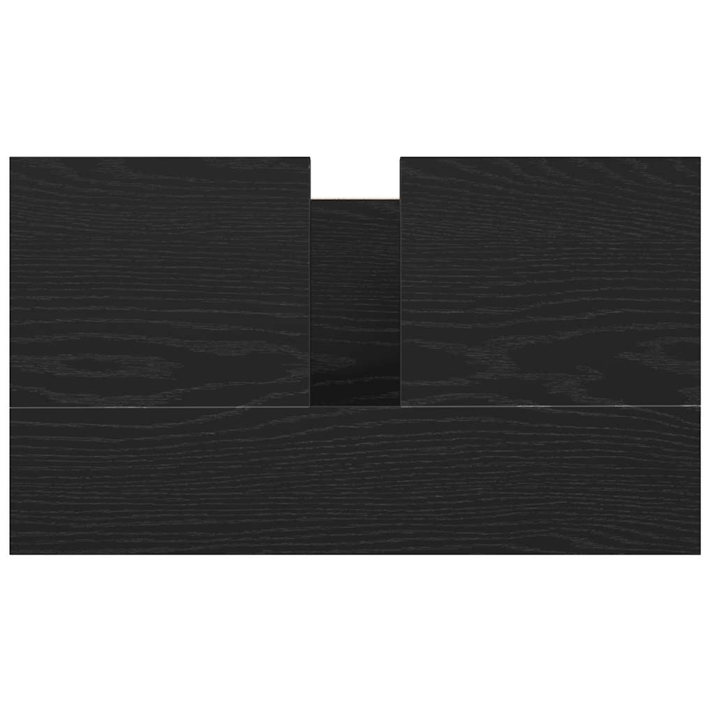 Kupaonski ormarić za umivaonik s ladicama 90x34,5x60 cm Crna