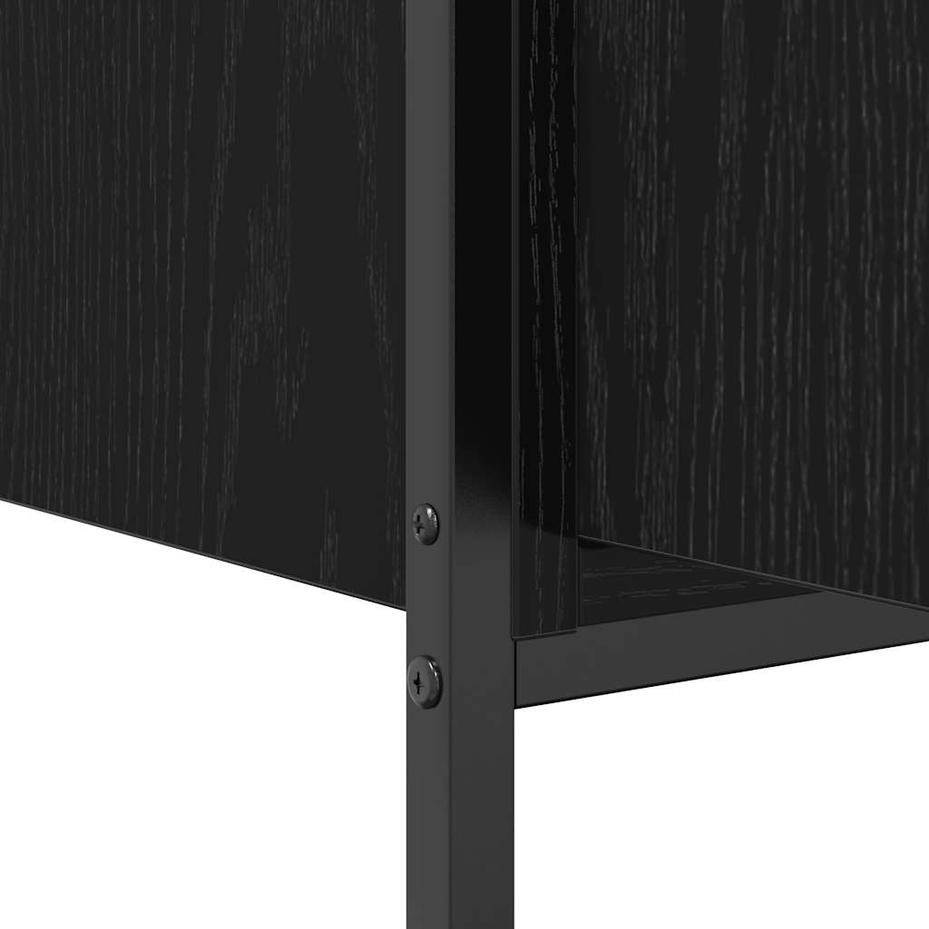 Kupaonski ormarić za umivaonik crni 60x34,5x60 cm