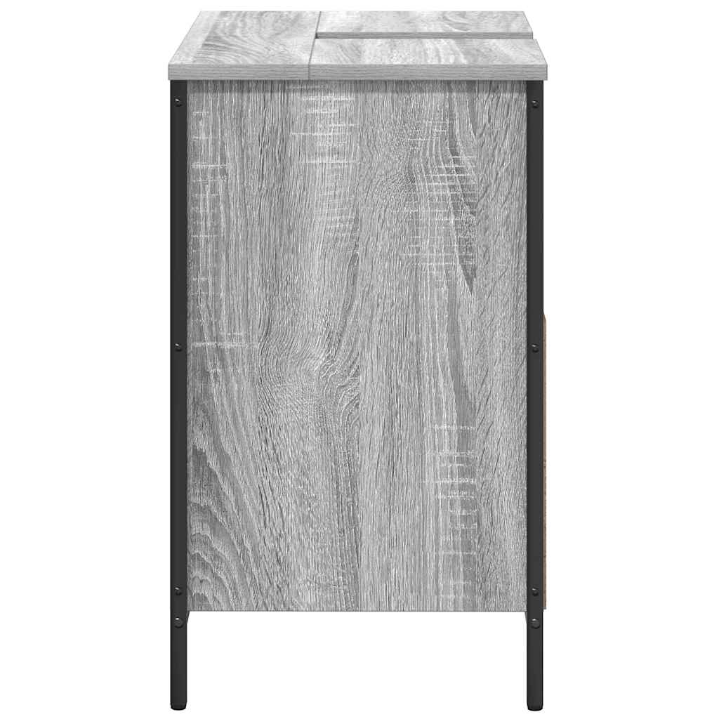 Ormarić za umivaonik u kupaonici sivi Sonoma 60x34,5x60 cm