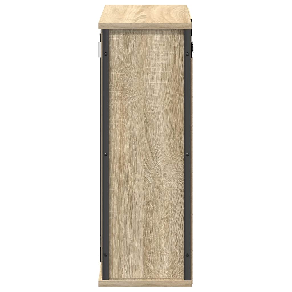Kupaonski zidni ormarić s ogledalom sonoma hrast 50x21x60 cm