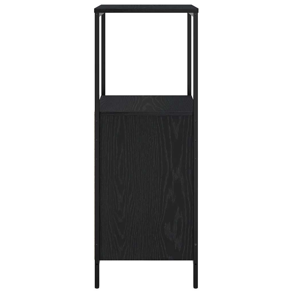 Kupaonski ormarić s policama crni hrast 36x35x95 cm