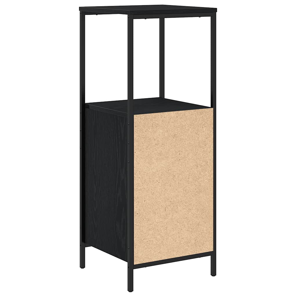 Kupaonski ormarić s policama crni hrast 36x35x95 cm