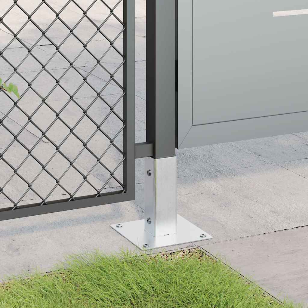 Postolja za stupove kvadratna 12 kom 46x46 mm pocinčani čelik