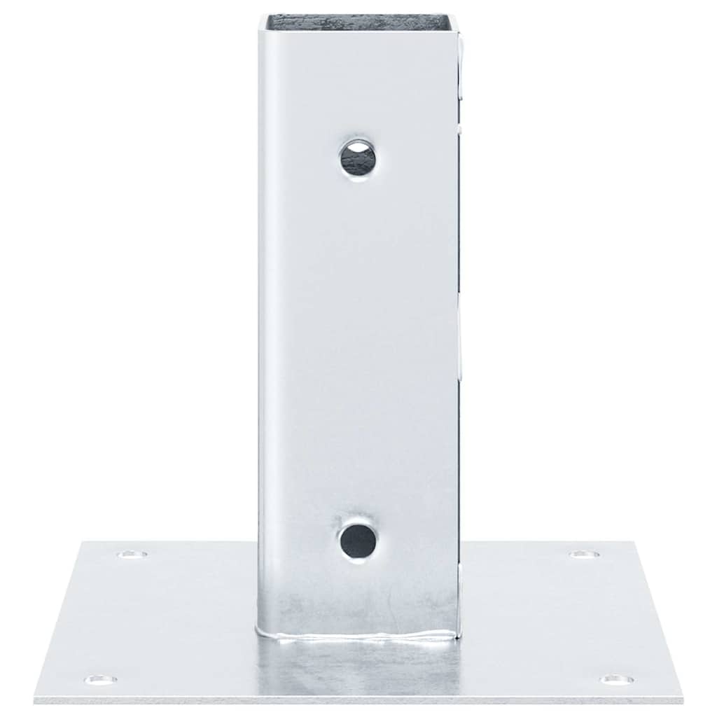 Postolja za stupove kvadratna 12 kom 46x46 mm pocinčani čelik