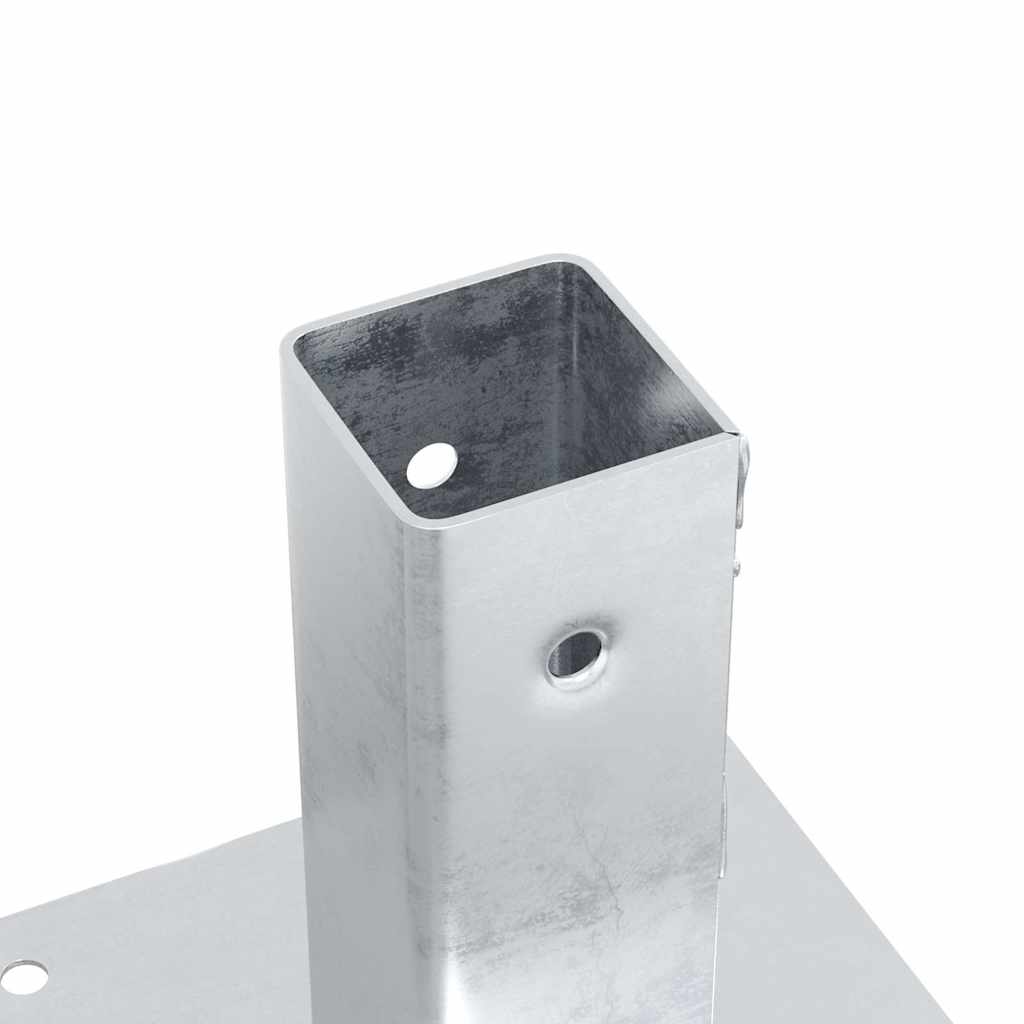 Postolja za stupove kvadratna 12 kom 46x46 mm pocinčani čelik