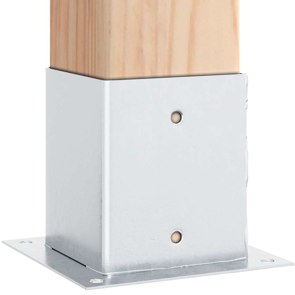 Postolja za stupove kvadratna 4 kom 101x101 mm pocinčani čelik