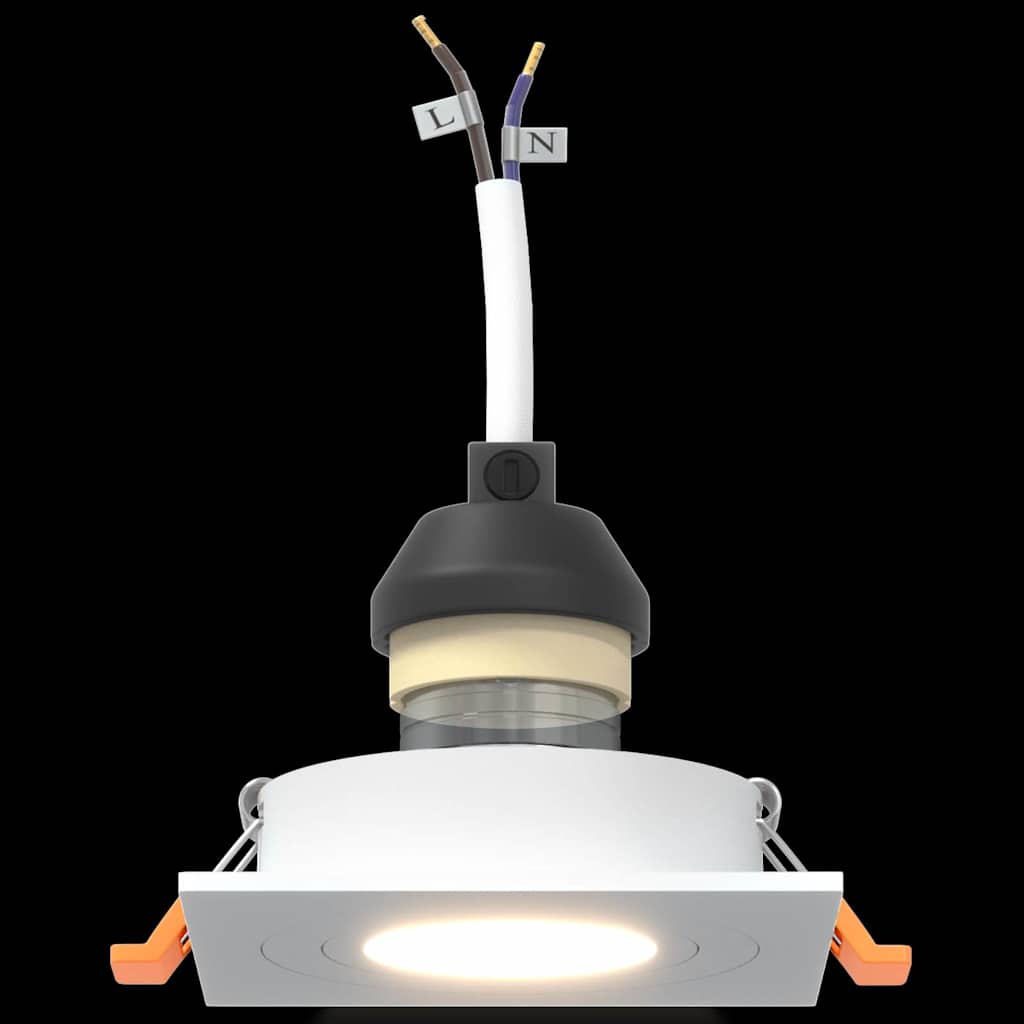 Reflektor 24 pcs Bijelo 9 x 9 x 2 cm Aluminij