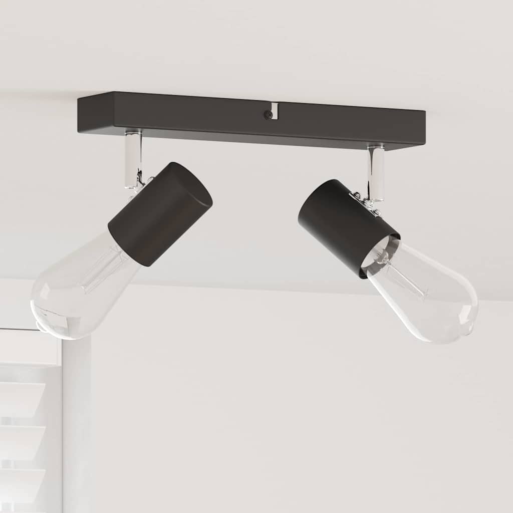 Stropni reflektor s reflektorima Crna 26 x 6,5 x 11,5 cm Metal