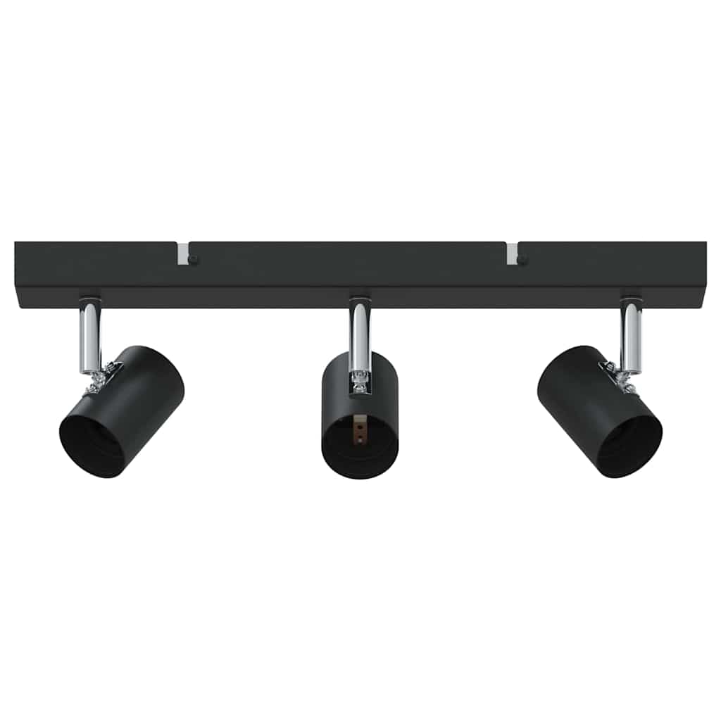 Stropni reflektor s reflektorima Crna 38 x 6,5 x 11,5 cm Metal