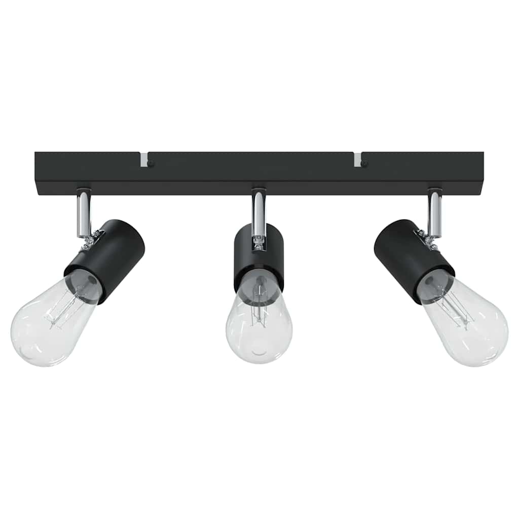 Stropni reflektor s reflektorima Crna 38 x 6,5 x 11,5 cm Metal