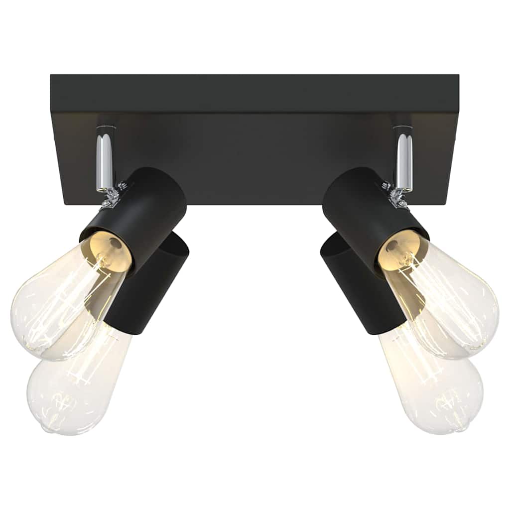 Stropni reflektor s reflektorima Crna 26,5 x 26 x 11,5 cm Metal