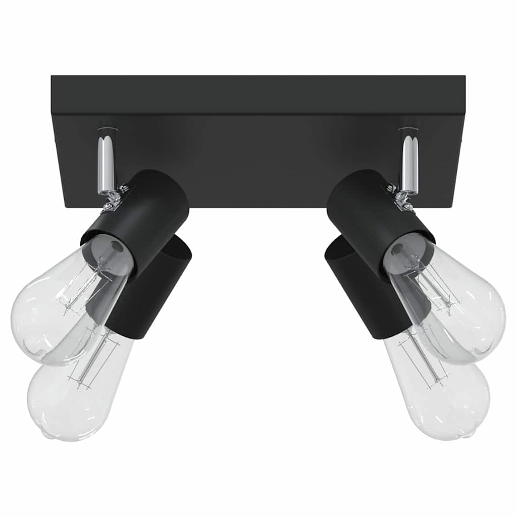 Stropni reflektor s reflektorima Crna 26,5 x 26 x 11,5 cm Metal
