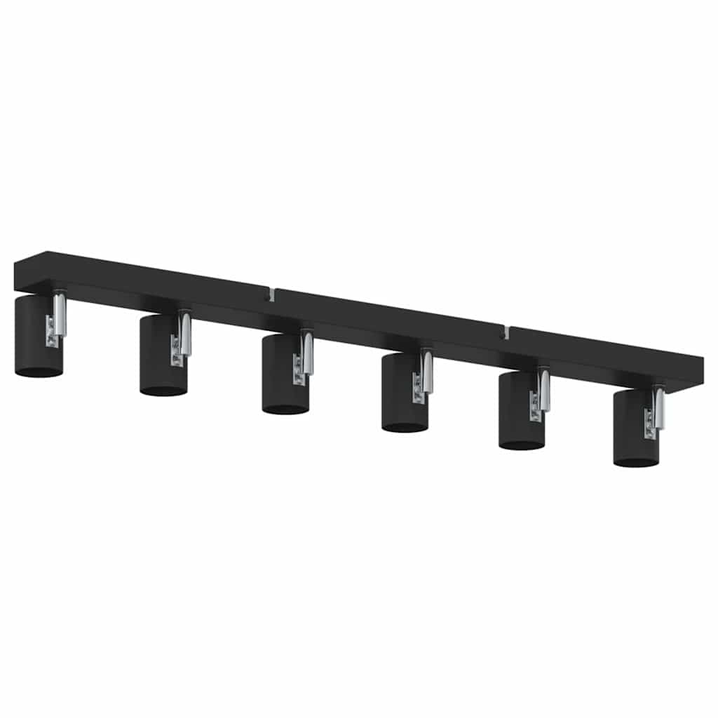 Stropni reflektor s reflektorima Crna 73 x 6,5 x 11,5 cm Metal