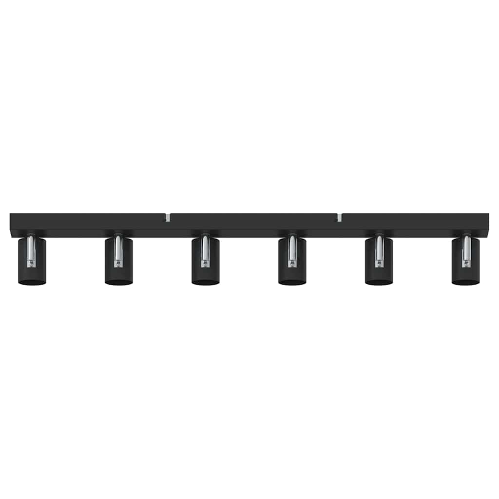 Stropni reflektor s reflektorima Crna 73 x 6,5 x 11,5 cm Metal