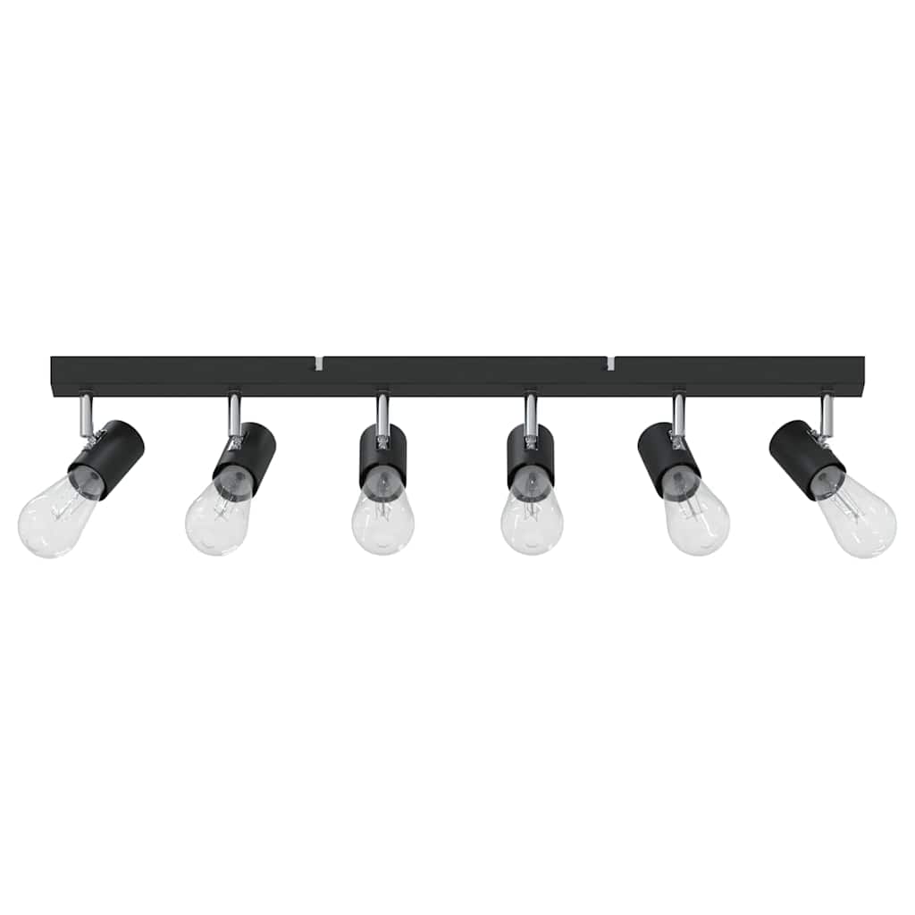 Stropni reflektor s reflektorima Crna 73 x 6,5 x 11,5 cm Metal