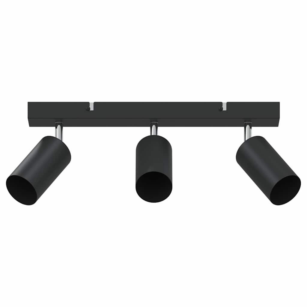Stropni reflektor s reflektorima Crna 38 x 6 x 16 cm Metal