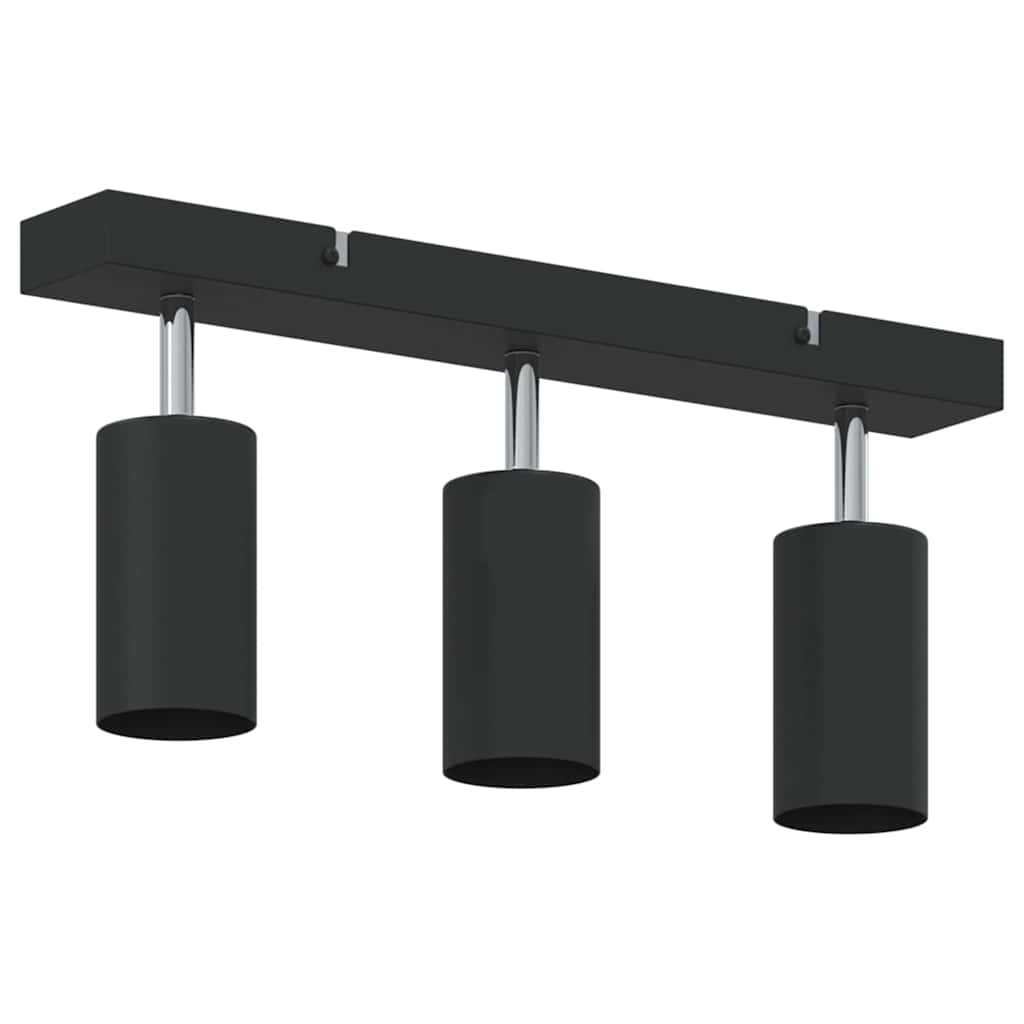 Stropni reflektor s reflektorima Crna 38 x 6 x 16 cm Metal