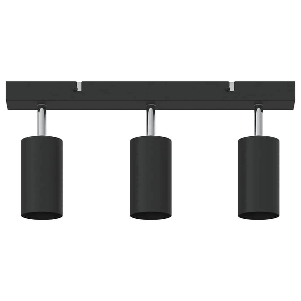 Stropni reflektor s reflektorima Crna 38 x 6 x 16 cm Metal