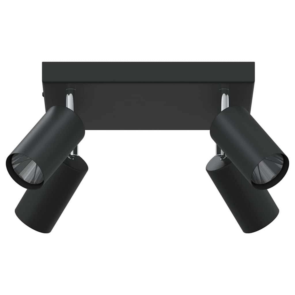 Stropni reflektor s reflektorima Crna 26 x 26 x 16 cm Metal