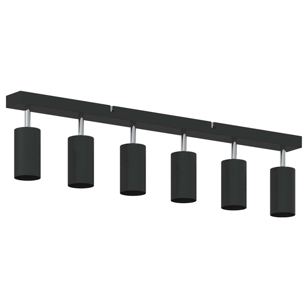 Stropni reflektor s reflektorima Crna 73 x 6 x 16 cm Metal