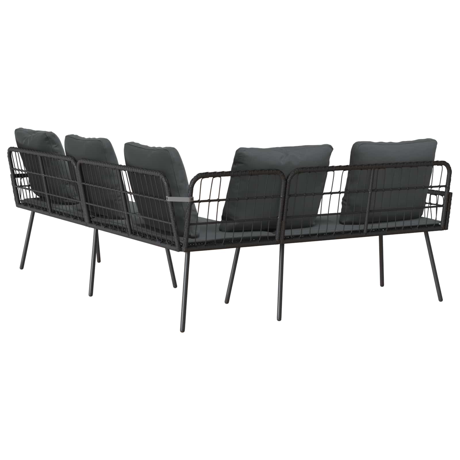 Sofa s jastukom Antracit 173 x 231 x 90cm Čelik