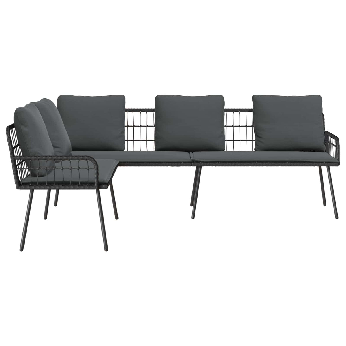 Sofa s jastukom Antracit 173 x 231 x 90cm Čelik