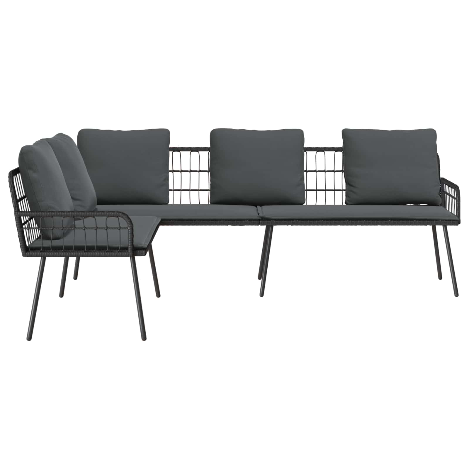 Sofa s jastukom Antracit 173 x 231 x 90cm Čelik