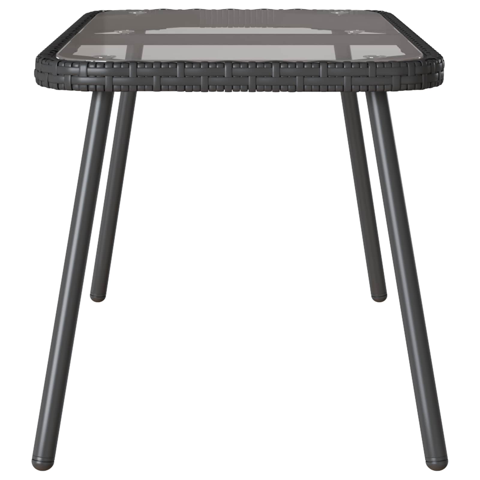 Kava Stol Crna 90 x 45 x 43 cm poliratan