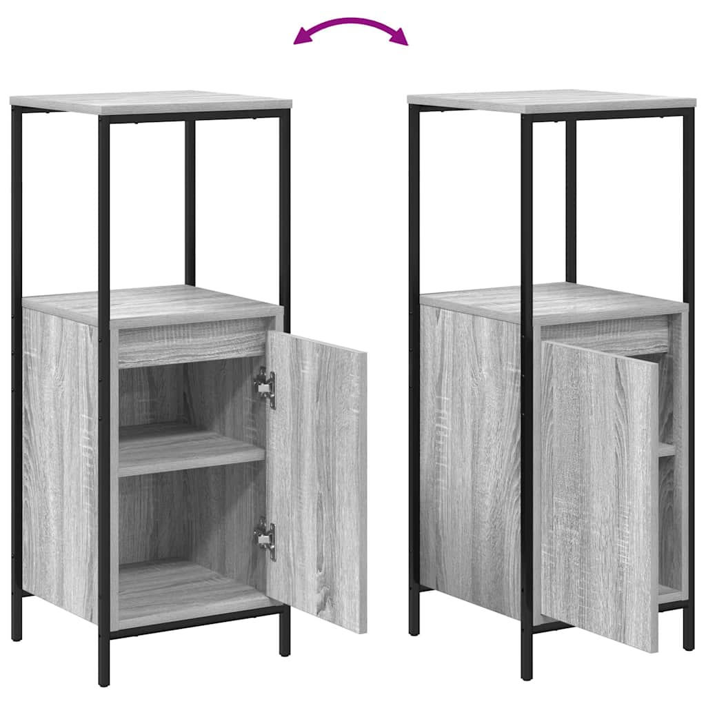 Set namještaja za kupaonicu 3 pcs Siva Sonoma Konstruirano drvo