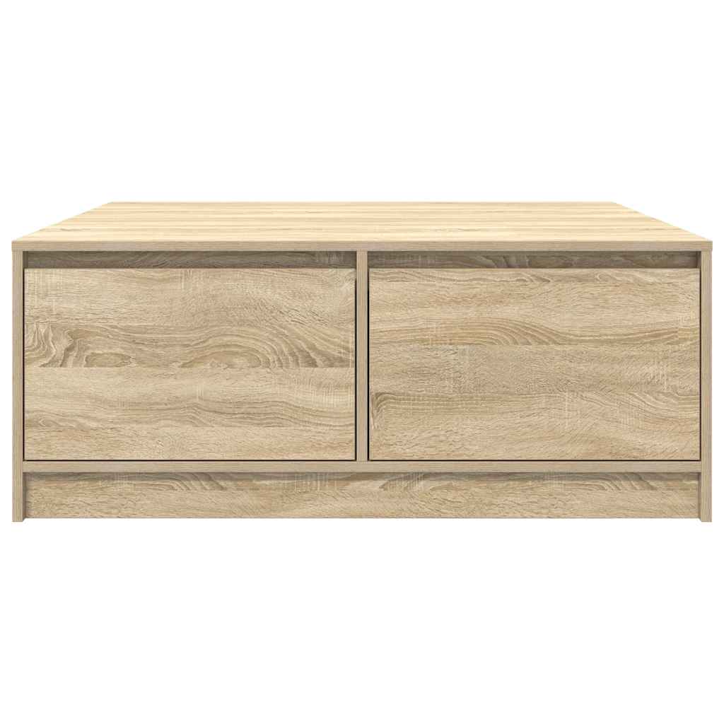 stol za kavu s ladicama sonoma hrast 100x100x40 cm