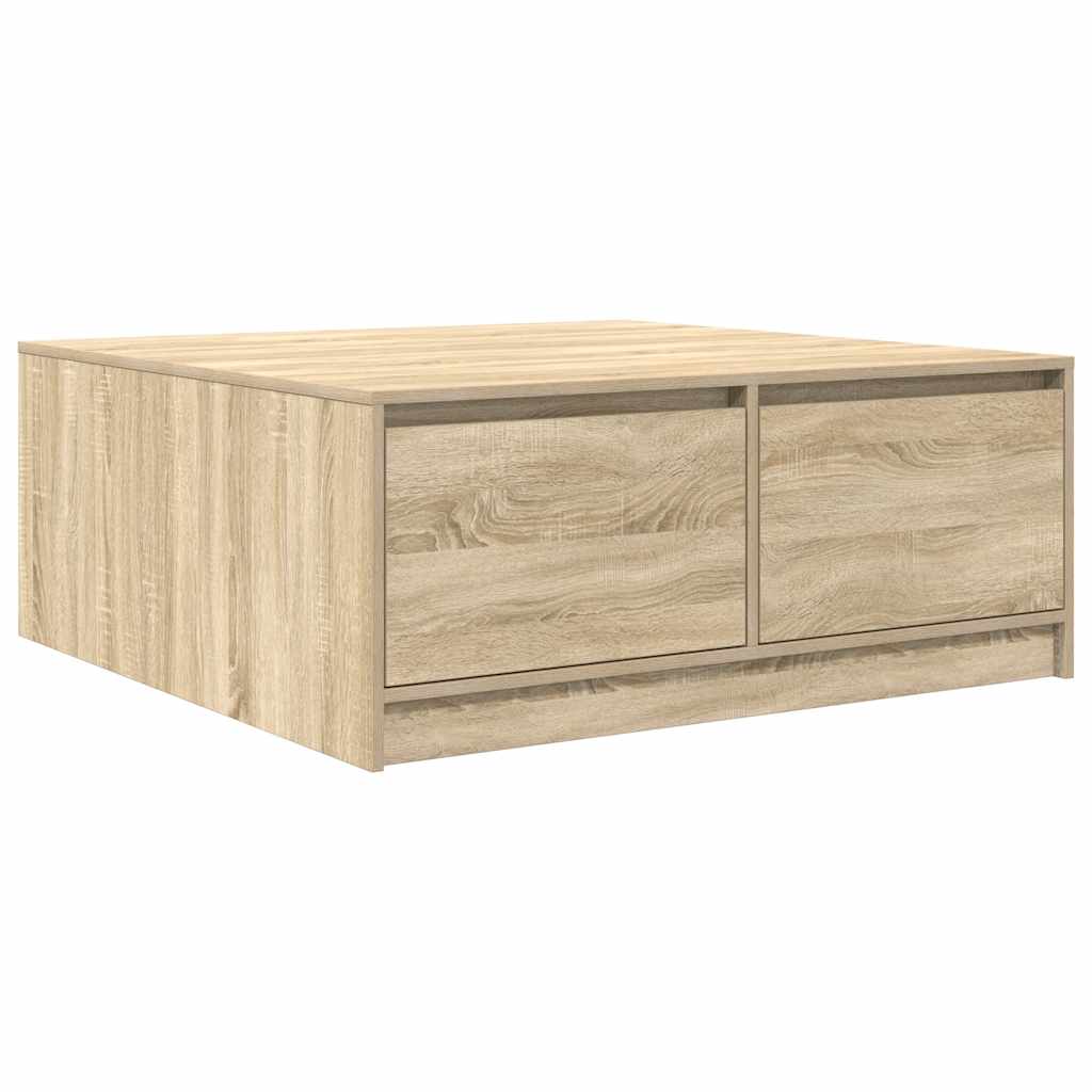 stol za kavu s ladicama sonoma hrast 100x100x40 cm