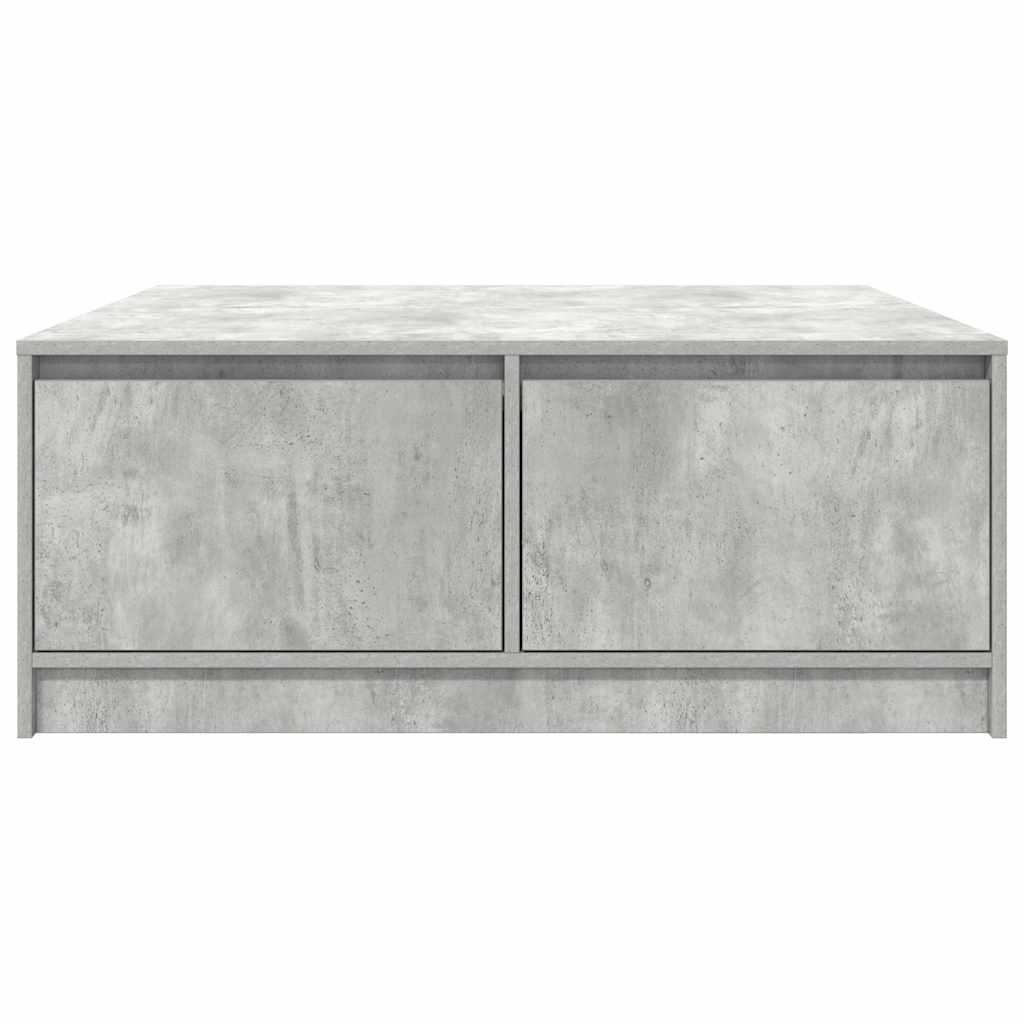 stol za kavu s ladicama beton sivi 100x100x40 cm