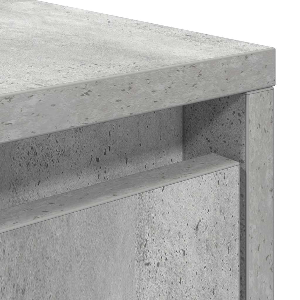 stol za kavu s ladicama beton sivi 100x100x40 cm