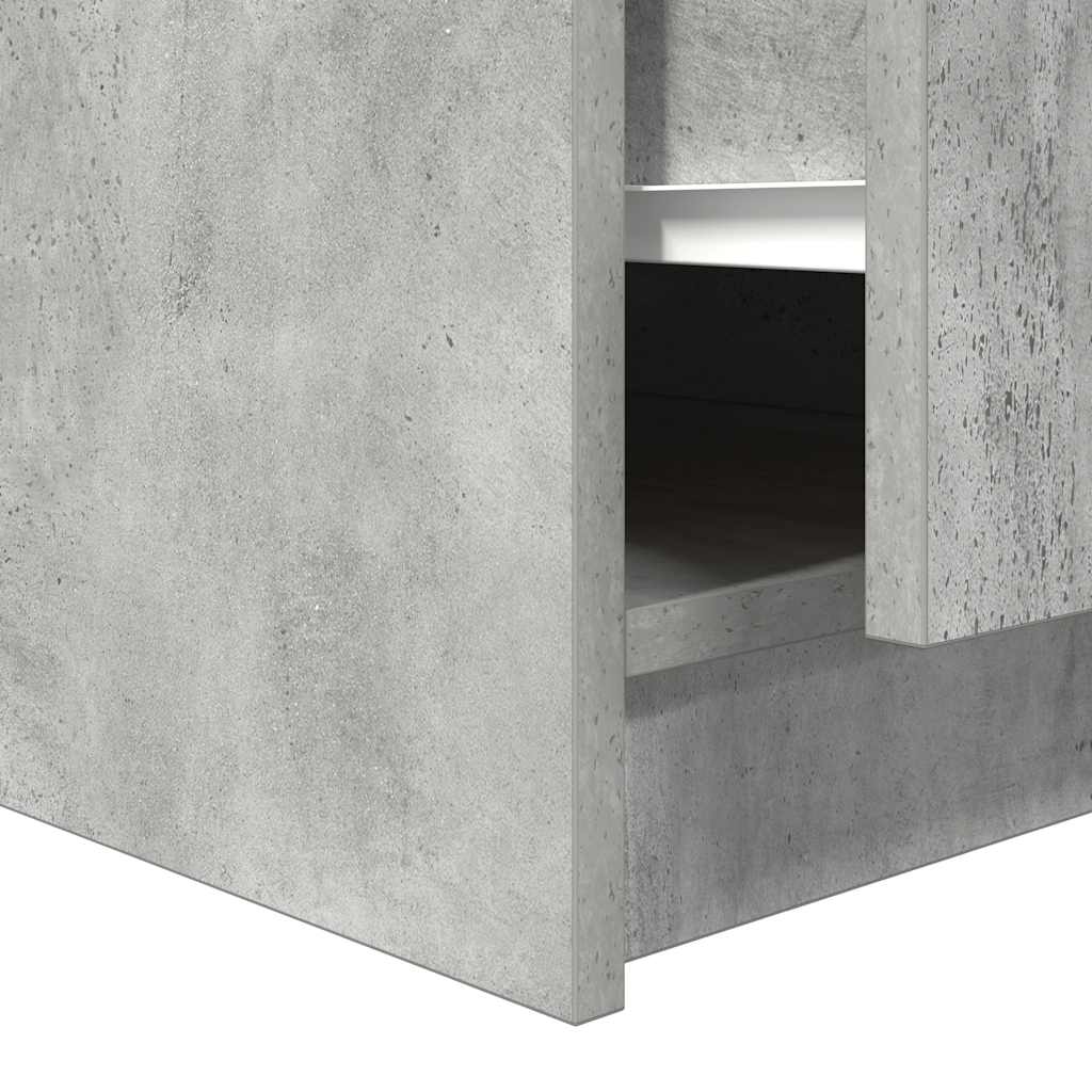 stol za kavu s ladicama beton sivi 100x100x40 cm
