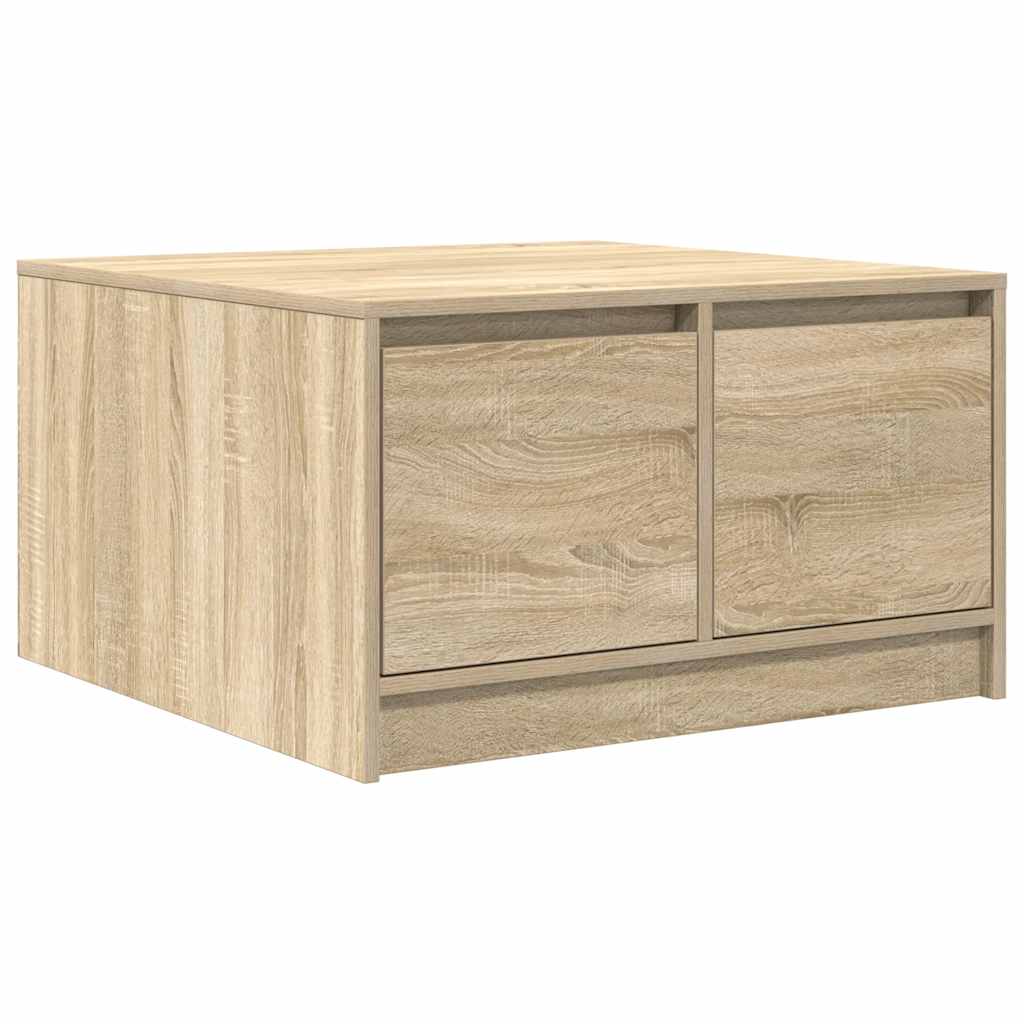 stol za kavu s ladicama sonoma hrast 70,5x70x40 cm