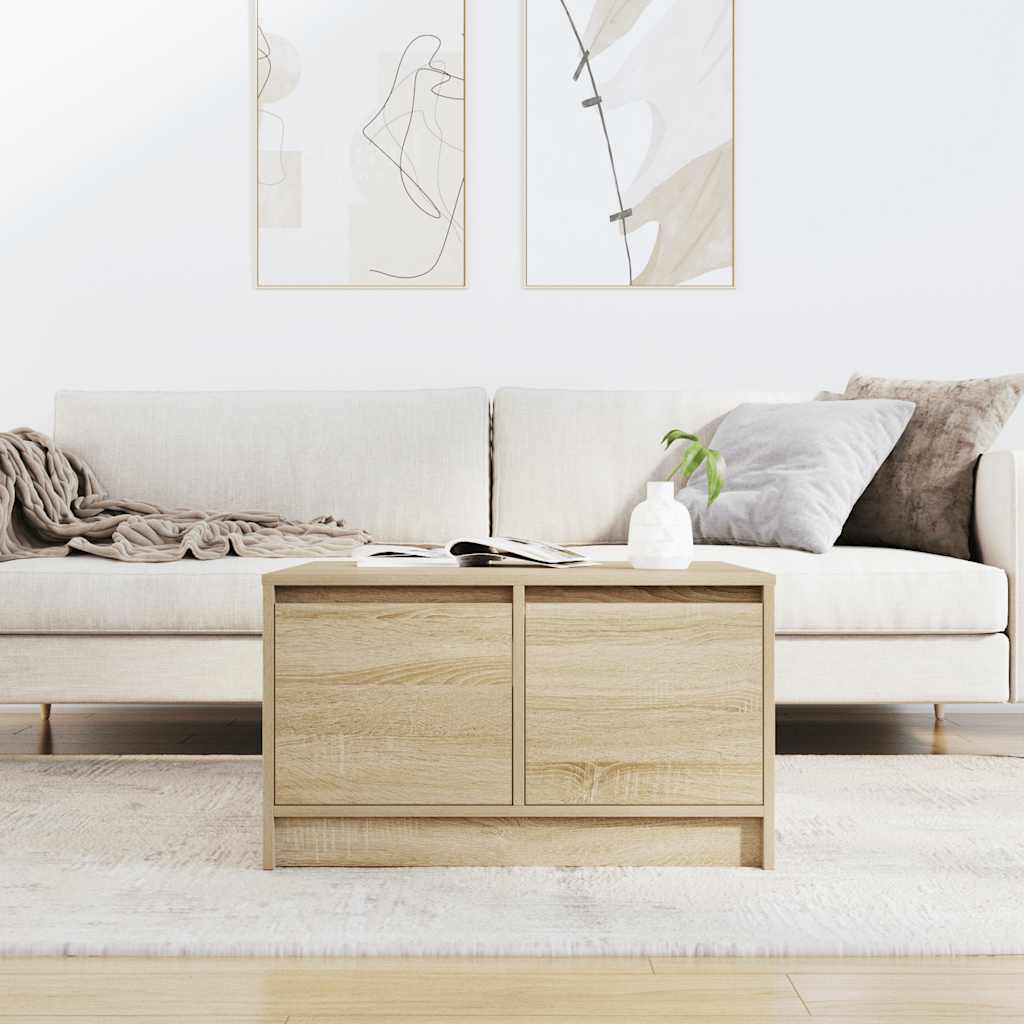 stol za kavu s ladicama sonoma hrast 70,5x70x40 cm