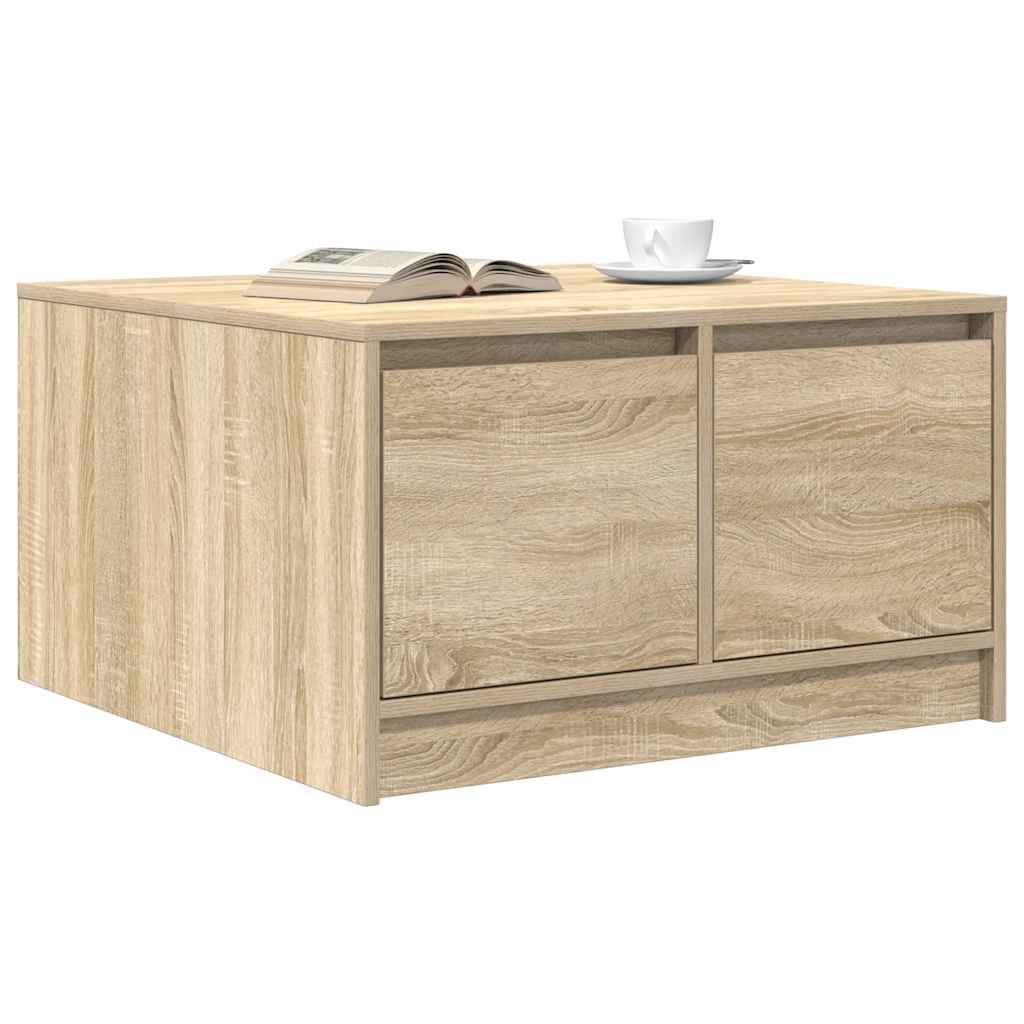stol za kavu s ladicama sonoma hrast 70,5x70x40 cm