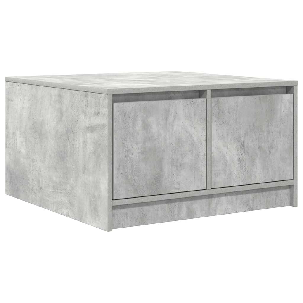 stol za kavu s ladicama beton sivi 70,5x70x40 cm