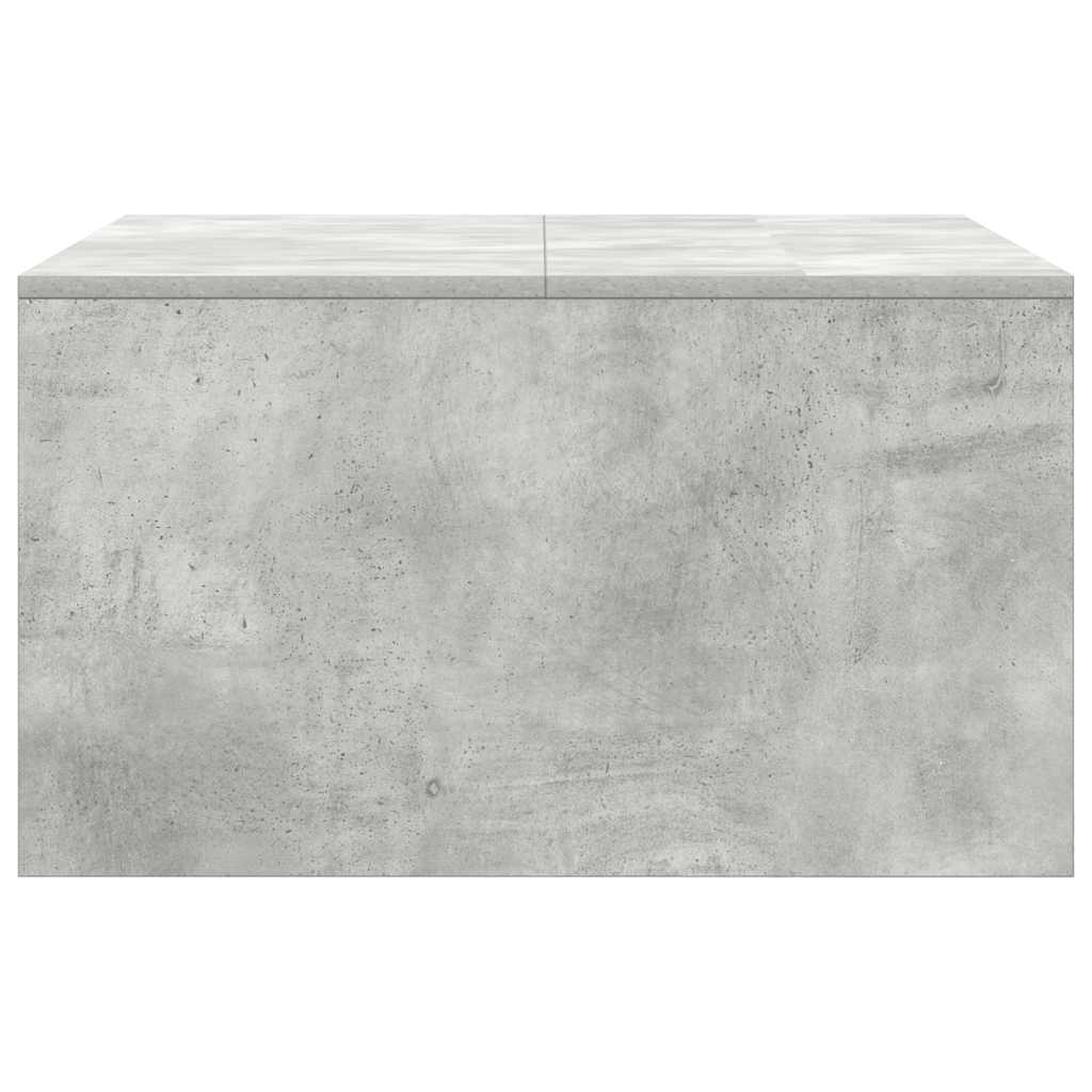 stol za kavu s ladicama beton sivi 70,5x70x40 cm