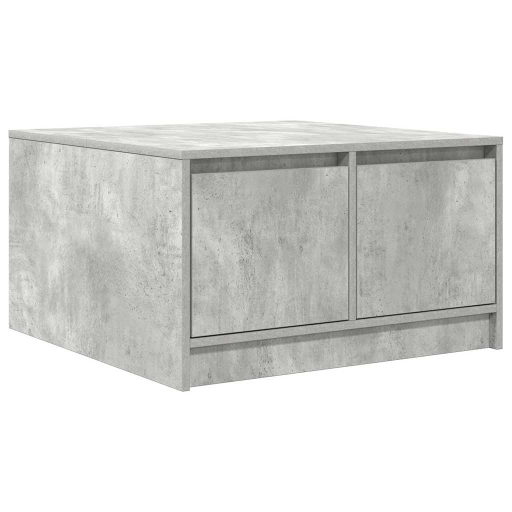 stol za kavu s ladicama beton sivi 70,5x70x40 cm