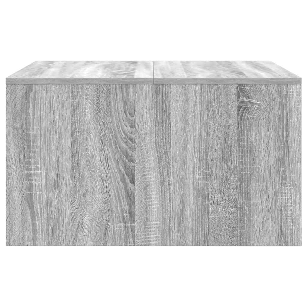 Stol za kavu s ladicama sivog sonome 70,5x70x40 cm