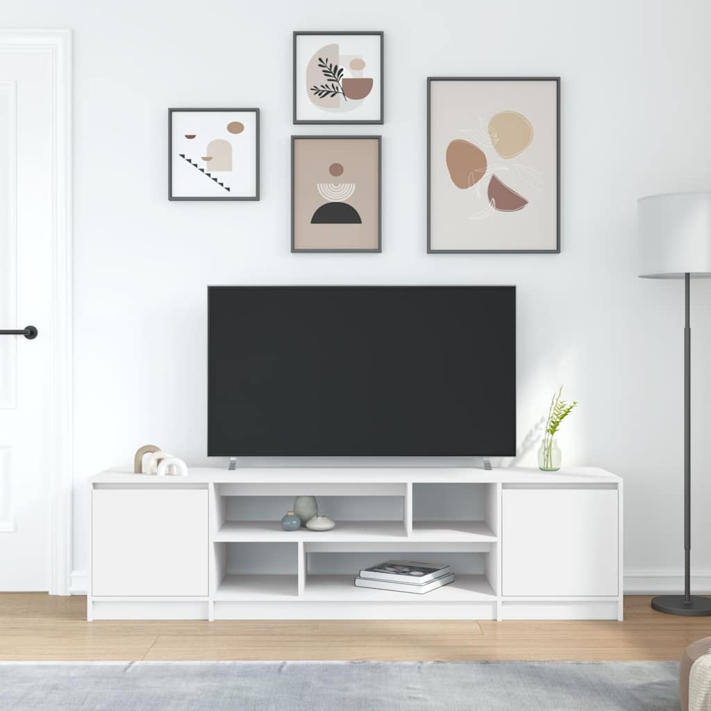 TV ormarić bijeli 188,5x41x50 cm konstruirano drvo