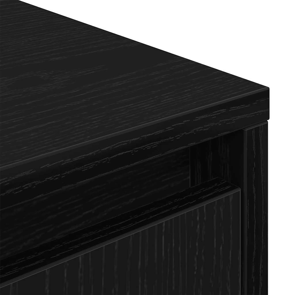 TV ormarić s LED svjetlima crni 160,5x41x50 cm