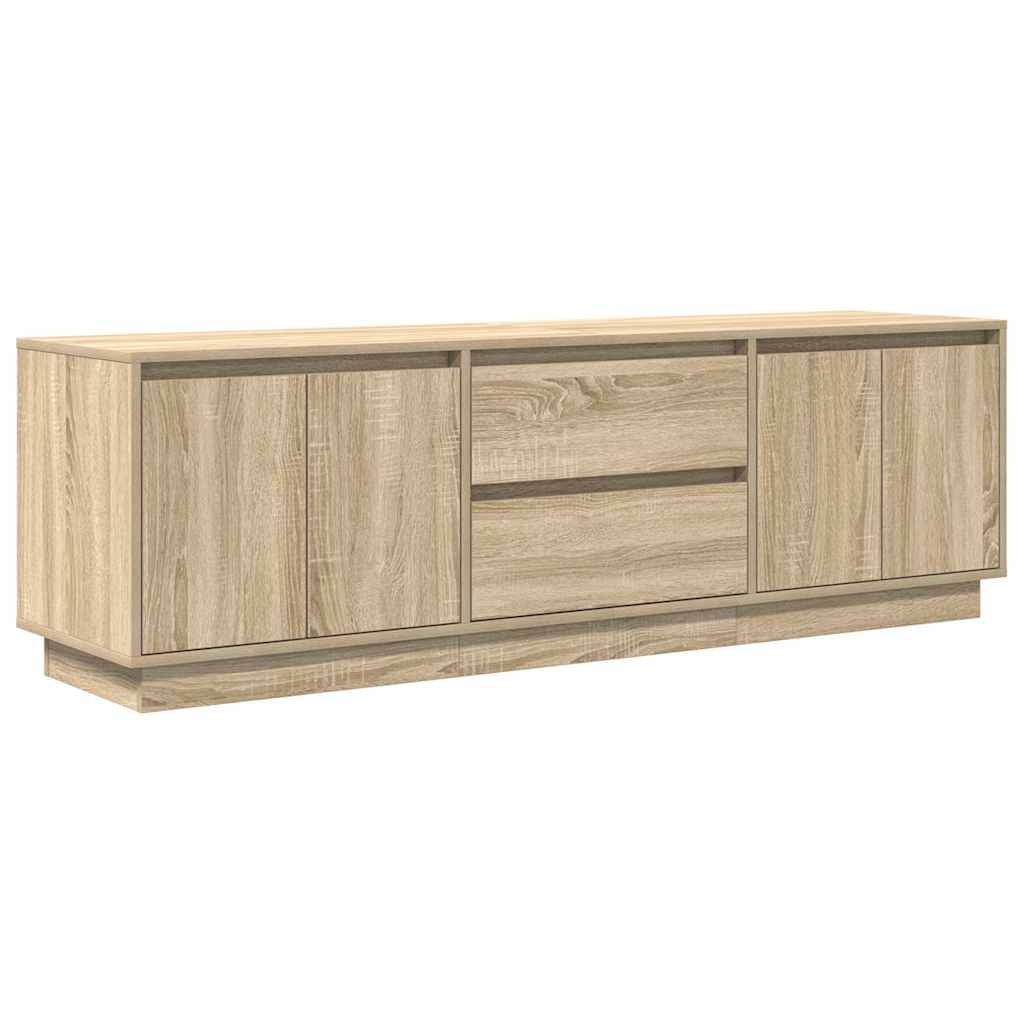 TV ormarić s LED svjetlima boja hrasta sonome 160,5x41x50 cm