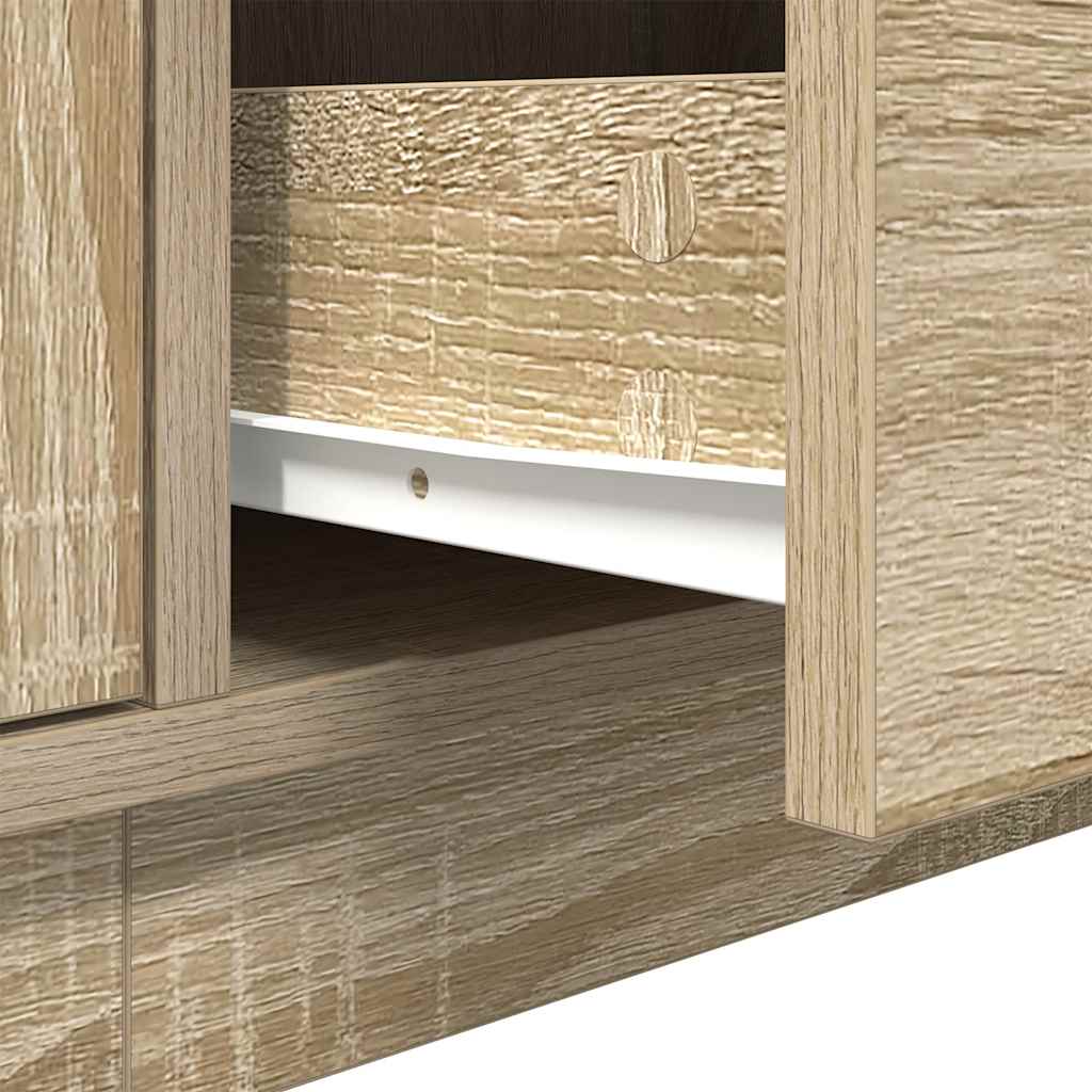 TV ormarić s LED svjetlima boja hrasta sonome 160,5x41x50 cm