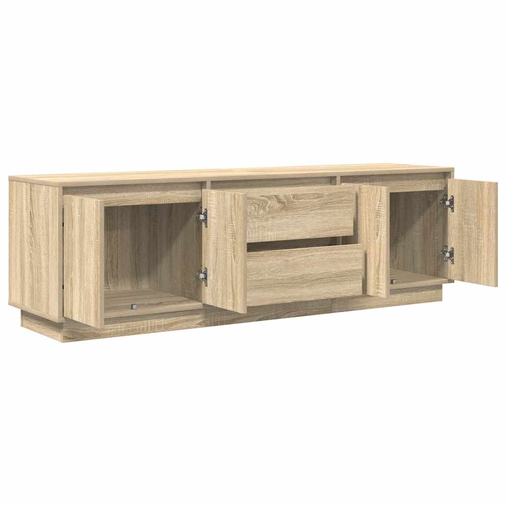 TV ormarić s LED svjetlima boja hrasta sonome 160,5x41x50 cm