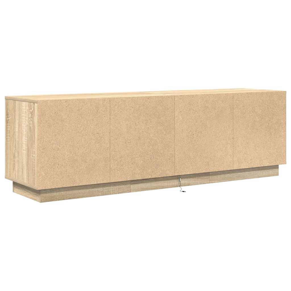 TV ormarić s LED svjetlima boja hrasta sonome 160,5x41x50 cm