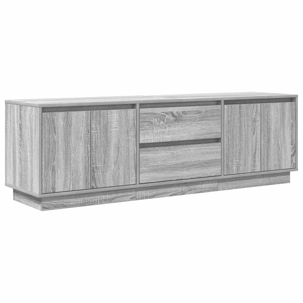 TV ormarić s LED svjetlima boja hrasta 160,5x41x50 cm