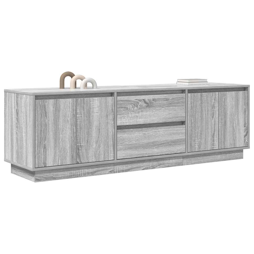 TV ormarić s LED svjetlima boja hrasta 160,5x41x50 cm