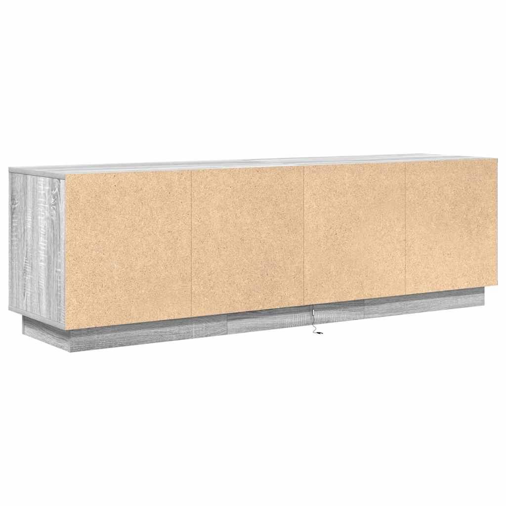 TV ormarić s LED svjetlima boja hrasta 160,5x41x50 cm